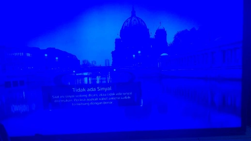 Backlight TV LG 43 warna jadi biru