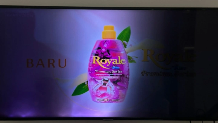 Sebagian Gambar TV gelap